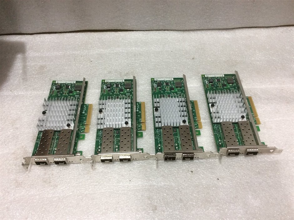 Intel X520-SR2 Ethernet Converged Network Adapters (Lot of 4)