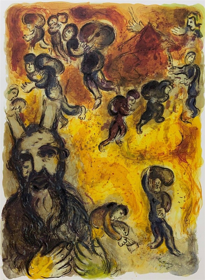 MARC CHAGALL (1887-1985) - Exodus - Moses