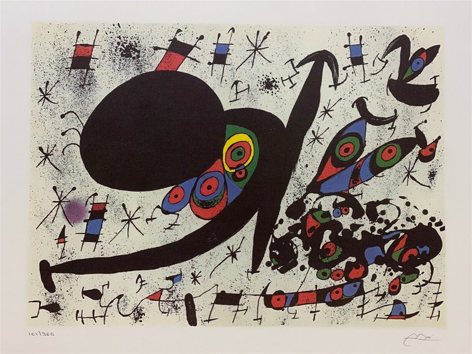 JOAN MIRO (1893-1983) Homage to Joan Prats