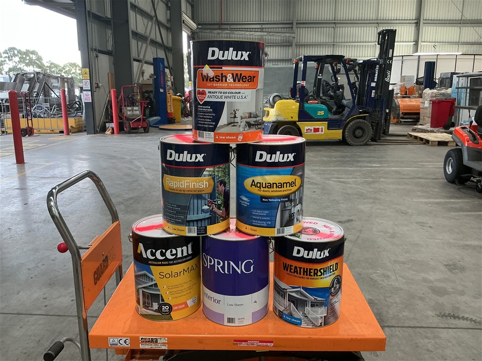6 x Assorted 10Lt Tins of Paint