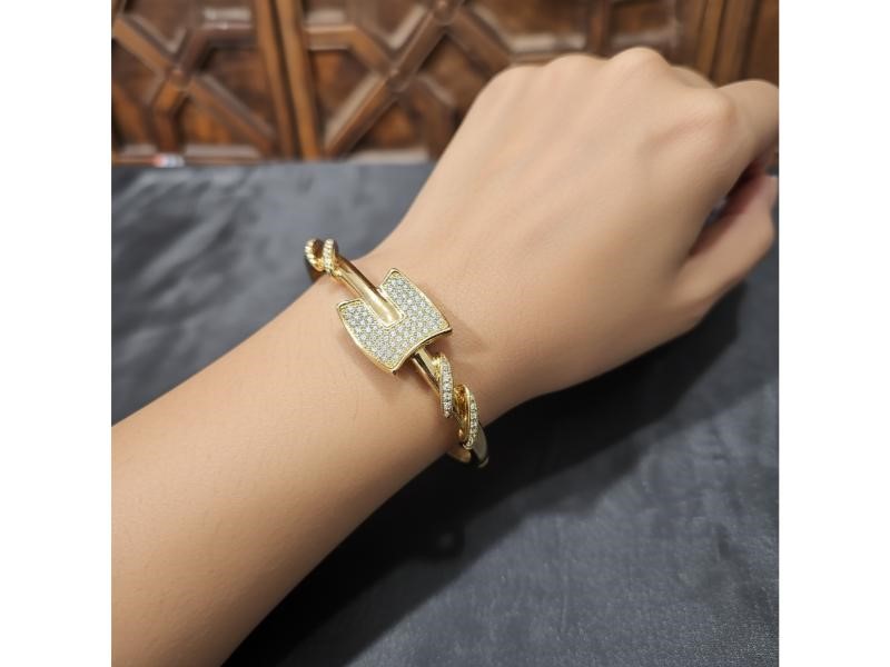 18K/Italy Gold Filled Bangle -(stamped 18K/Italy)-Warranty Quality