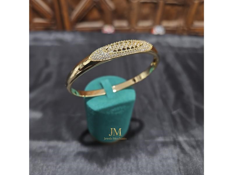 18K/Italy Gold Filled Bangle -(stamped 18K/Italy)-Warranty Quality