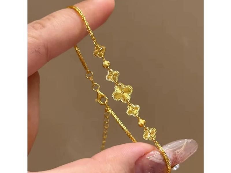18k Yellow Gold Filled Bracelet- Warranty Quality-Bonus Gift