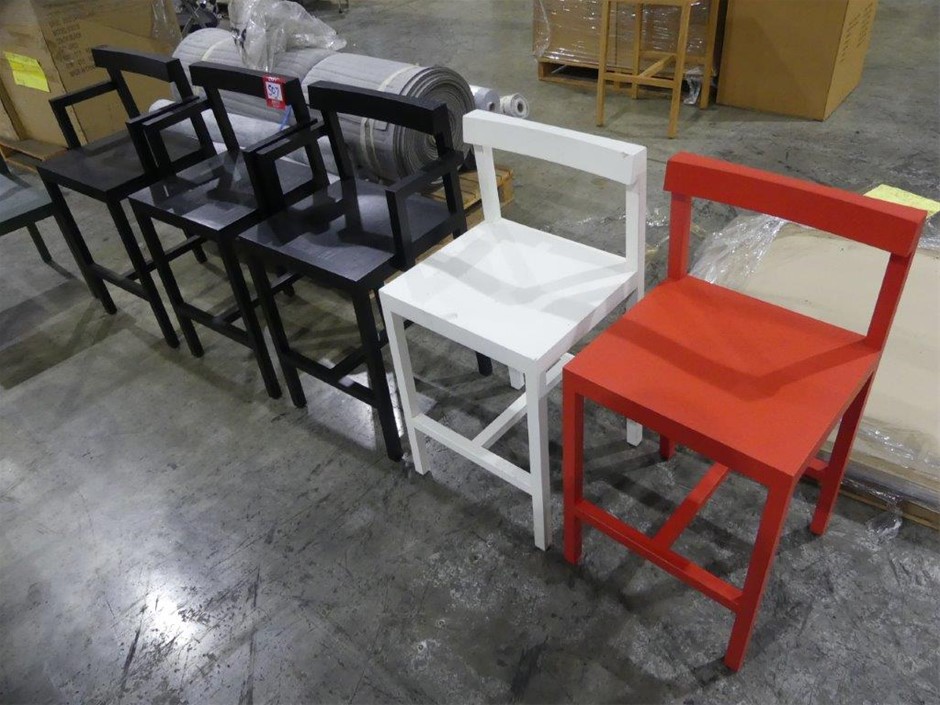 Kitchen Counter Chairs Unused (Qty 5 Assorted)