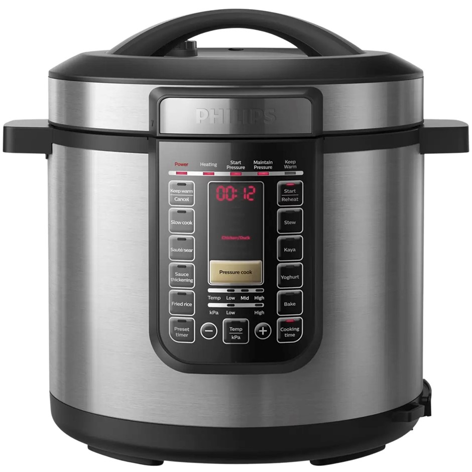 PHILIPS All In One Cooker 8L, Model HD2238/72. NB: used, no box
