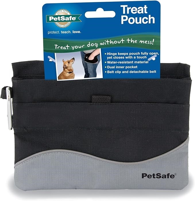 PetSafe Treat Pouch Mini - Durable, Convenient Dog Training Accessory, Blac