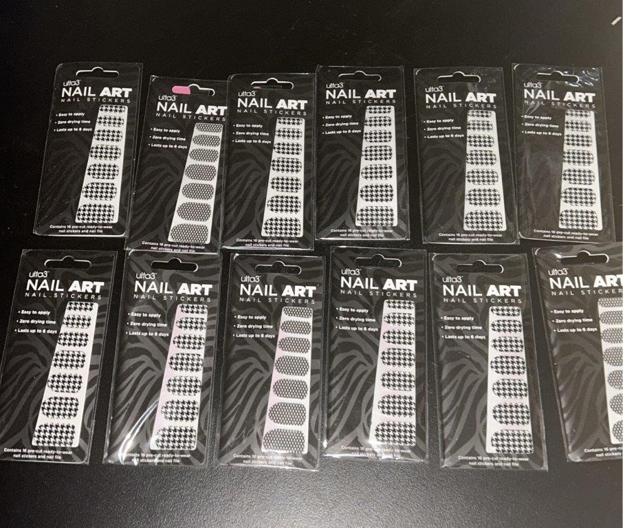 12x Ulta3 Nail ARTNAIL STICKERS