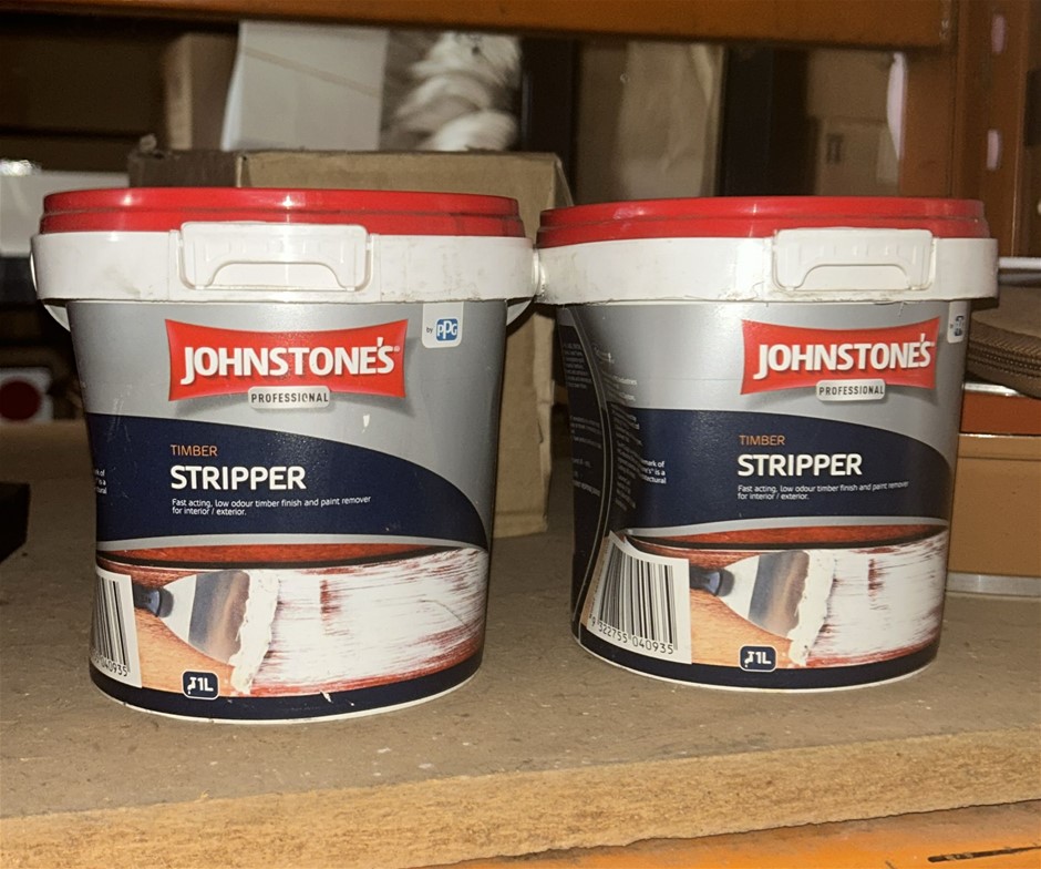 2x JOHNSTONE'S PROFESSIONAL Timber Stripper 1L