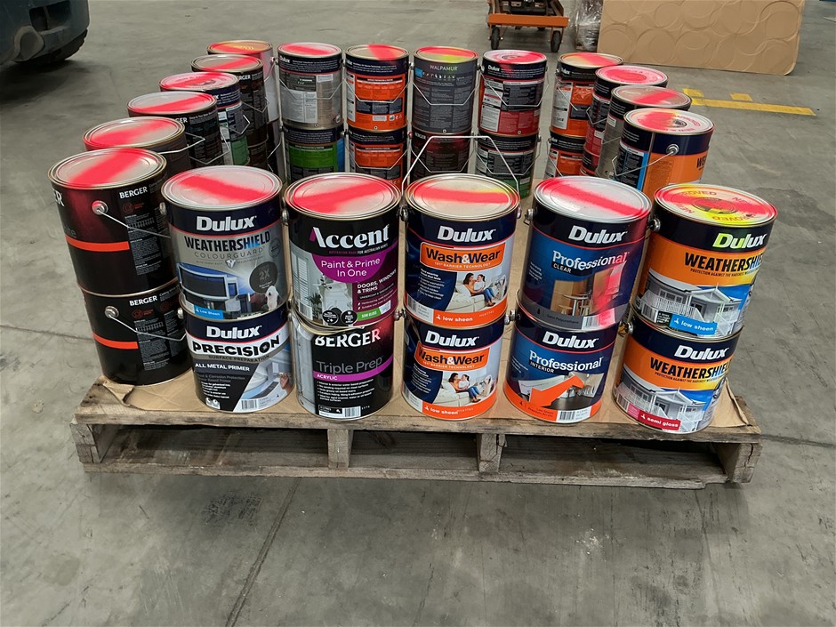 39 x Assorted 4Lt Tins of Paint