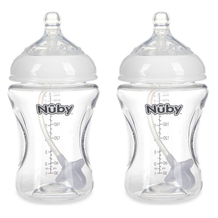 48 x Nuby 270ml Tritan Bottle with 360 Weighted Straw. RRP: $670 Buyers No
