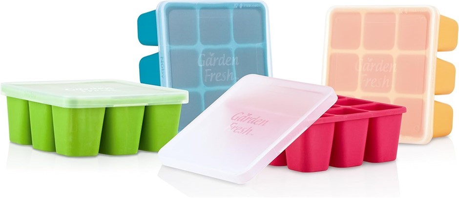 48 x Nuby Garden Fresh Freezer Tray. RRP: $670 Buyers Note - Discount Frei