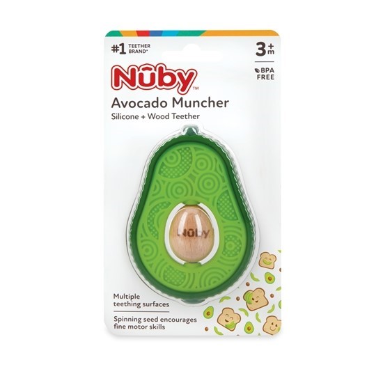 48 x Nuby Avo Muncher with Wood Spinner. RRP: $575. Buyers Note - Discount