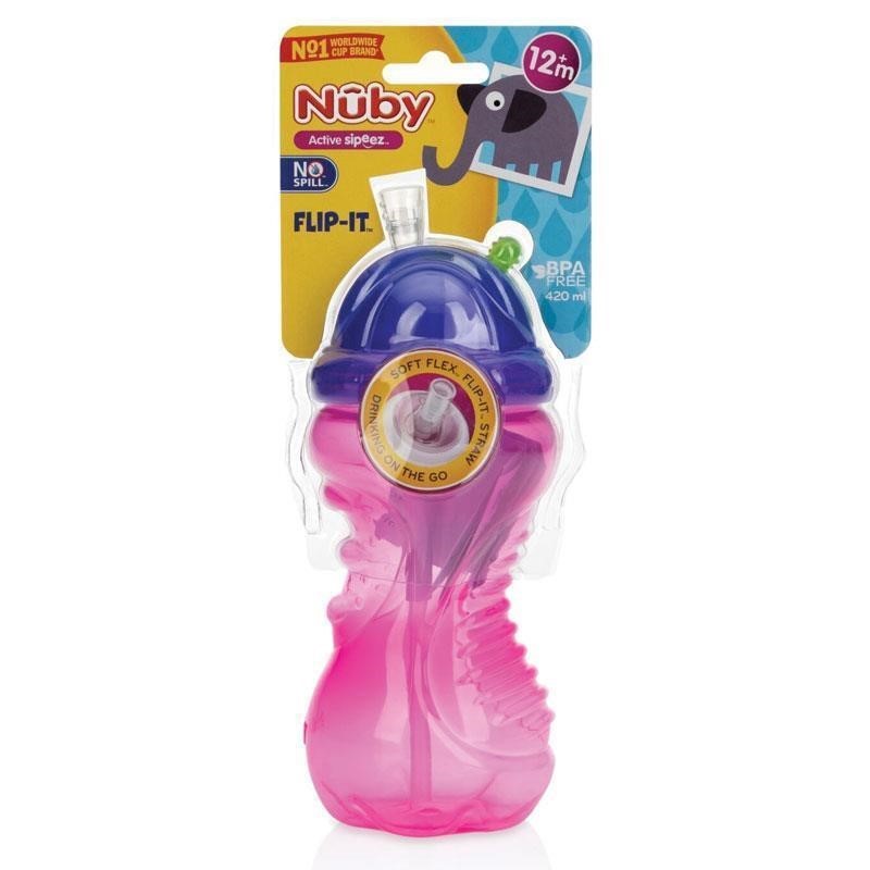 72 x Nuby 1PK 420ml Flip It Cup. RRP: $935.  Buyers Note - Discount Freight