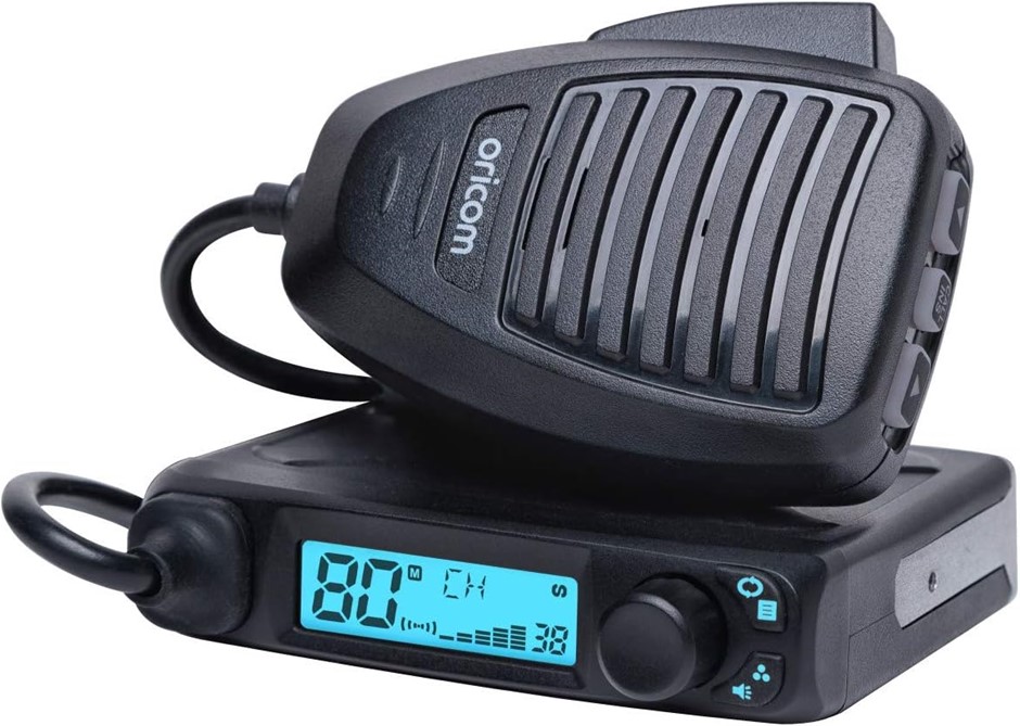 ORICOM UHF310 Micro 5 Watt UHF CB Radio - Flip Screen Function, 7 Colour Ba