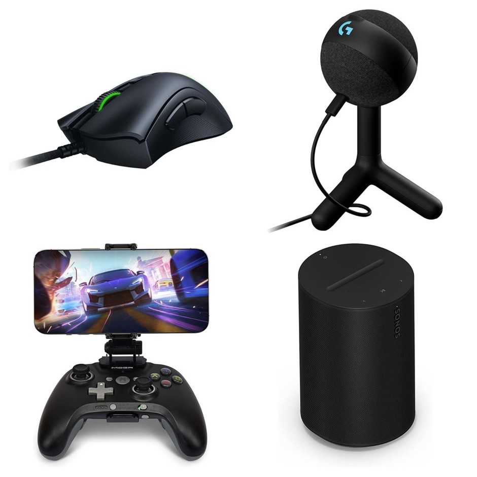 4 x Gaming Accessories. 1 x RAZER DeathAdder V2 Ergonomic Gaming Mouse. 1 x