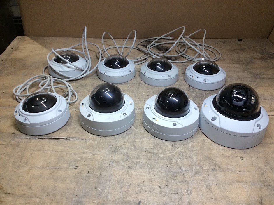 Axis Q3515-LV 9MM and M3007-PV Network Dome Camera (Lot of 8)