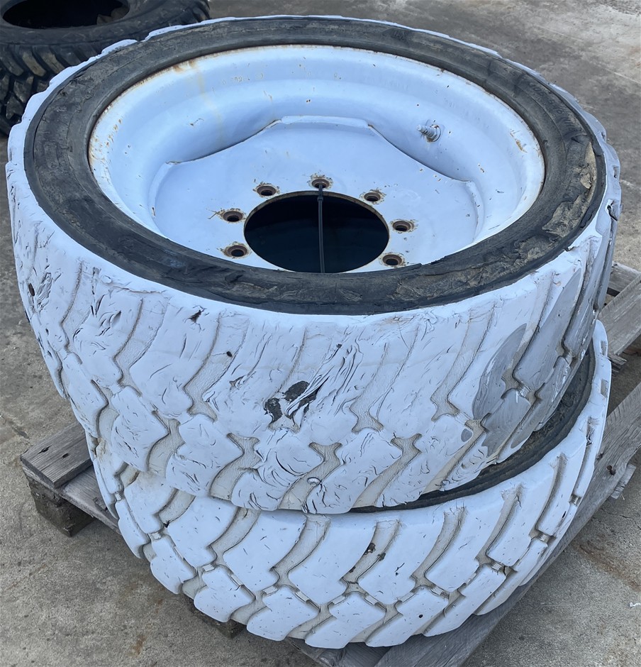 Unknown 305-546 NHS 2x Used Non-Marking Access Tyres & Rims - Derrimut