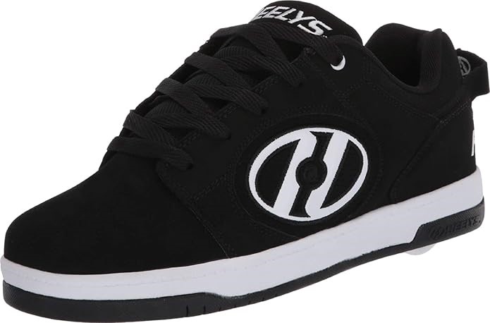 HEELYS Men's Voyager Wheeled Skate Shoe, US12/EU45.5/UK11, Balck/White, HE1