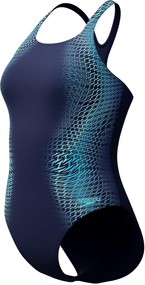 SPEEDO Women's Digital Printed Medalist One Piece Swimsuit, Size GB40/16/AU