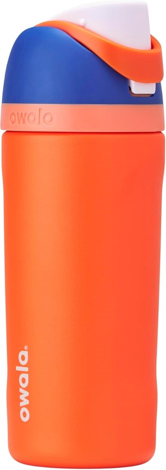 OWALA Kids FreeSip Insulated Stainless Steel Water Bottle with Straw - 473m