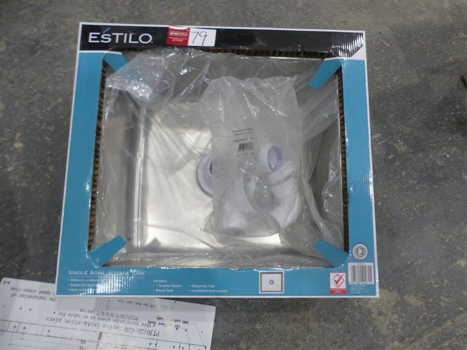 ESTILO Single Bowl Square Sink