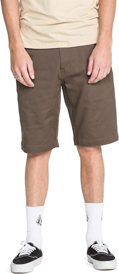 VOLCOM Men's Vmonty Stretch Chino Short, Size 32, Mushroom, A09117V3. Buye