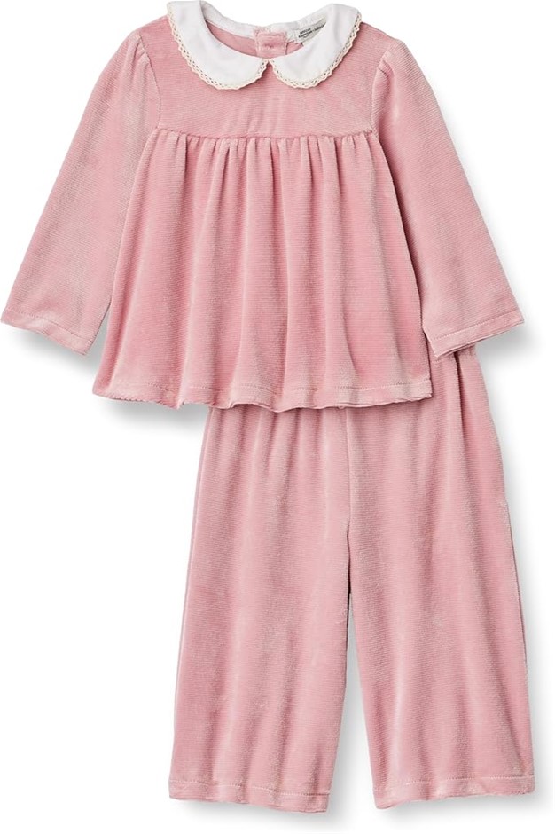 AMAZON ESSENTIALS Girl's Sofia Grainge Corduroy Velour Set, Size 4T, Blush