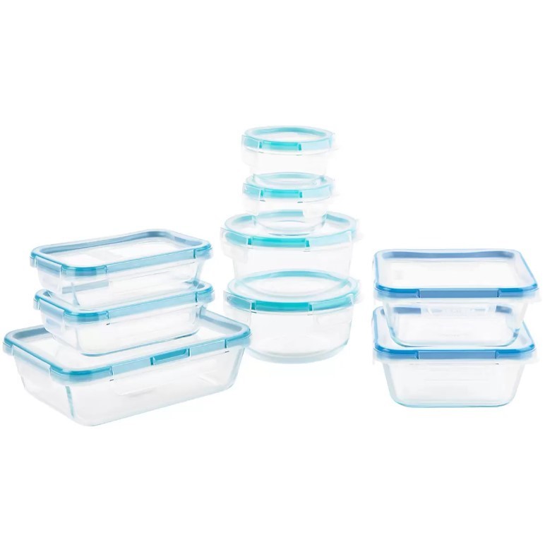SNAPWARE Pyrex Glass Container 18 Piece Set. NB: Damaged box.