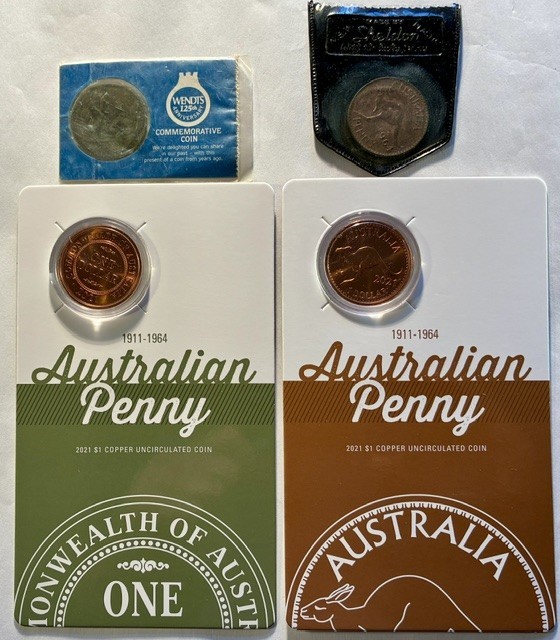 Australia 3 x Commemorative Penny Sets with 4 Coins