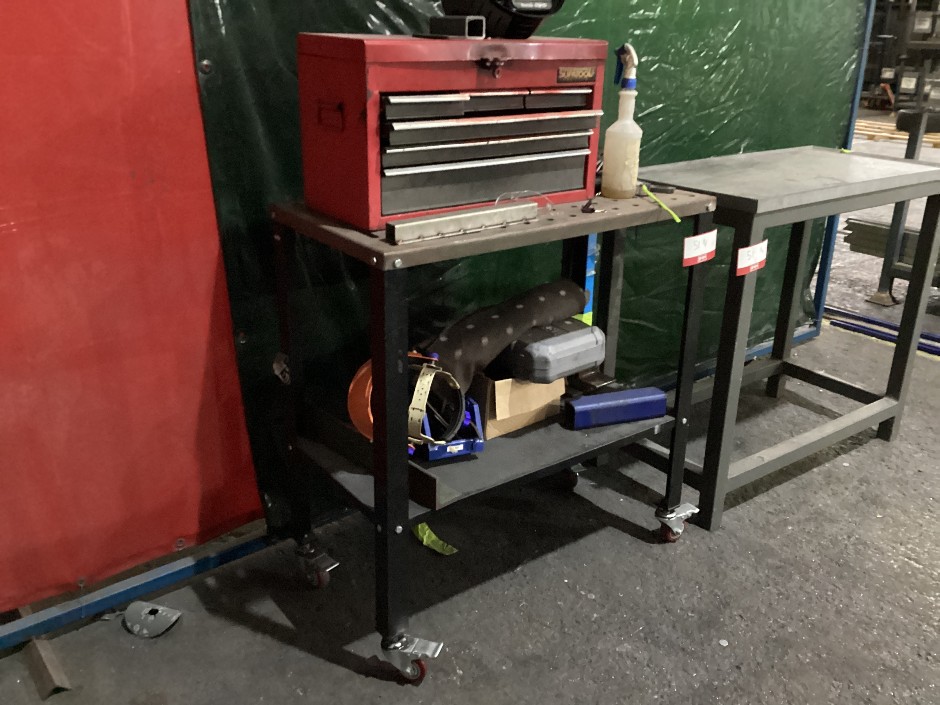 <p>2 x Steel Workbenches</p>