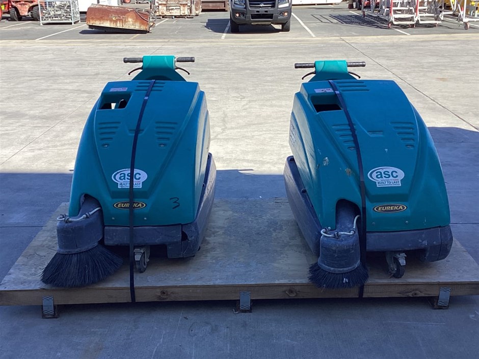 ASC Eureka KOBRA MACH1 Walk-Behind Industrial Sweepers x 2