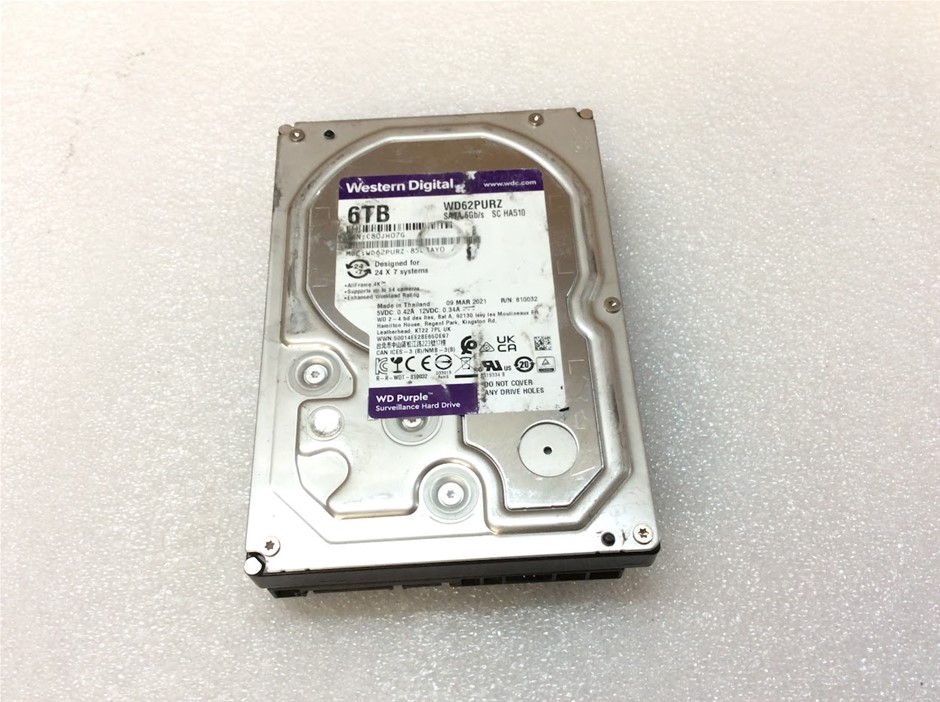 Western Digital WD62PURZ 6TB SATA Hard Drive
