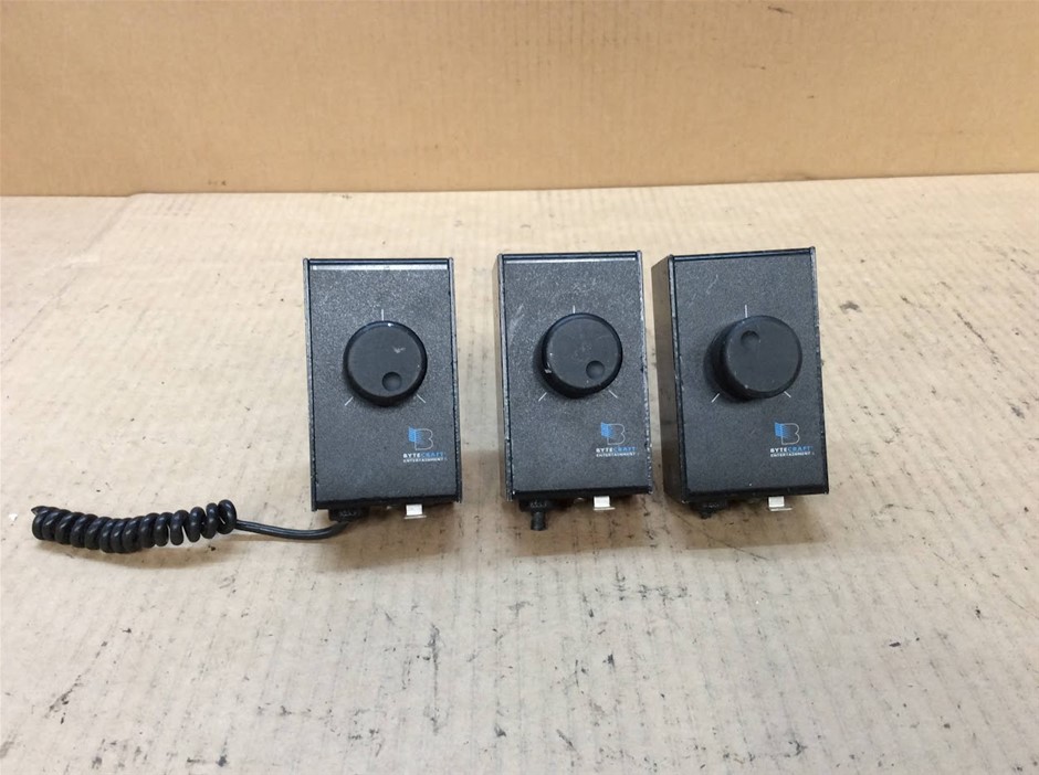 Bytecraft Entertainment Volume Controllers (Lot of 3)