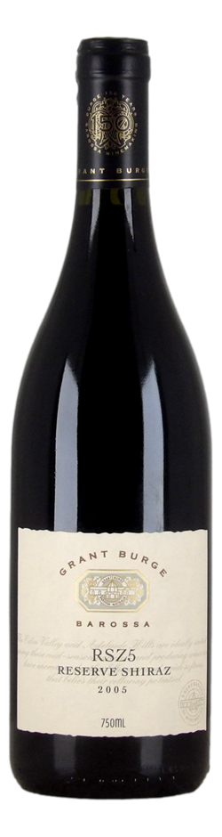 Grant Burge RSZ5 Reserve Shiraz 2005 (1x 750mL).Barossa Valley