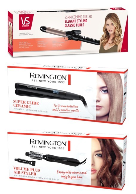 3 x Assorted Hair Styling Products Including VS SASSOON Ceramic Hair Curler