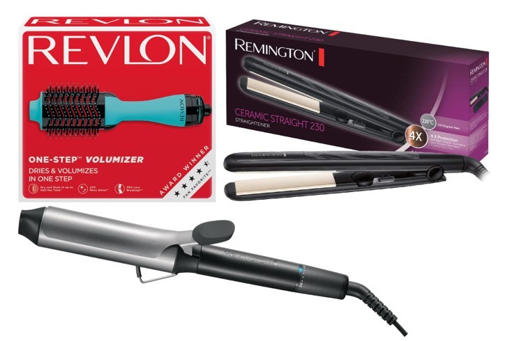 3 x Assorted Hair Styling Products Including REVLON One-Step Volumiser Orig