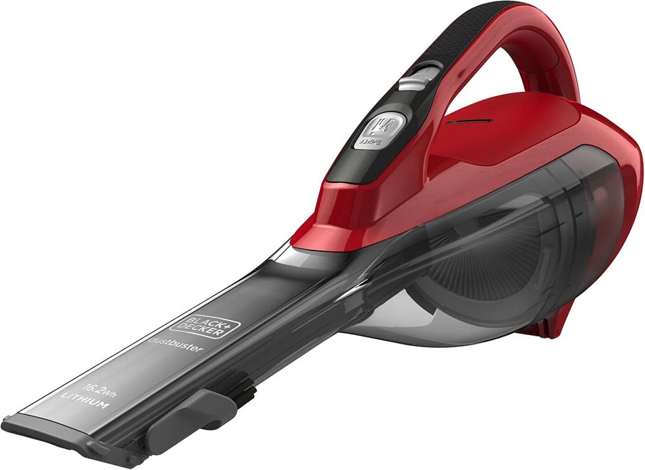 BLACK+DECKER 10.8V Lithium-Ion Dustbuster, Red/Grey, ?DVA315J-XE. NB: Has B