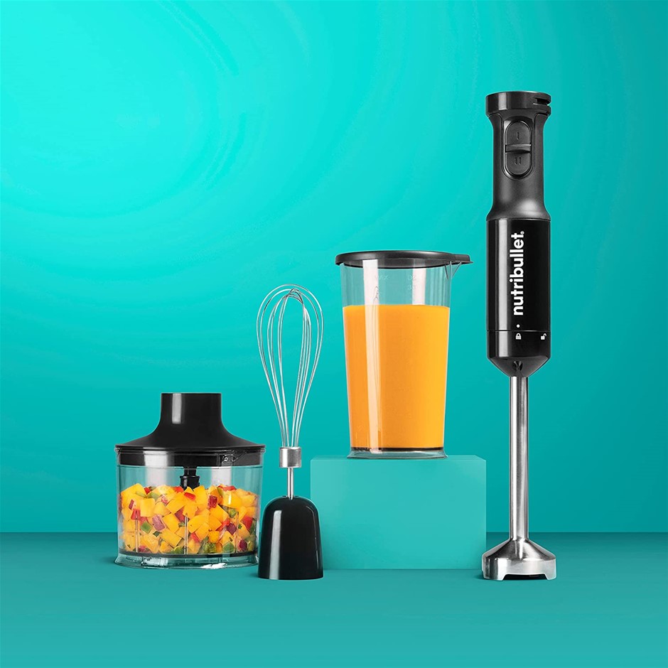 NUTRIBULLET Immersion Blender, 800W, Dark Grey, NBI07110. NB: Has Been used