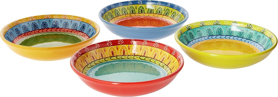CERTIFIED INTERNATIONAL Valencia Soup/Pasta Bowl (Set of 4), 9.25".