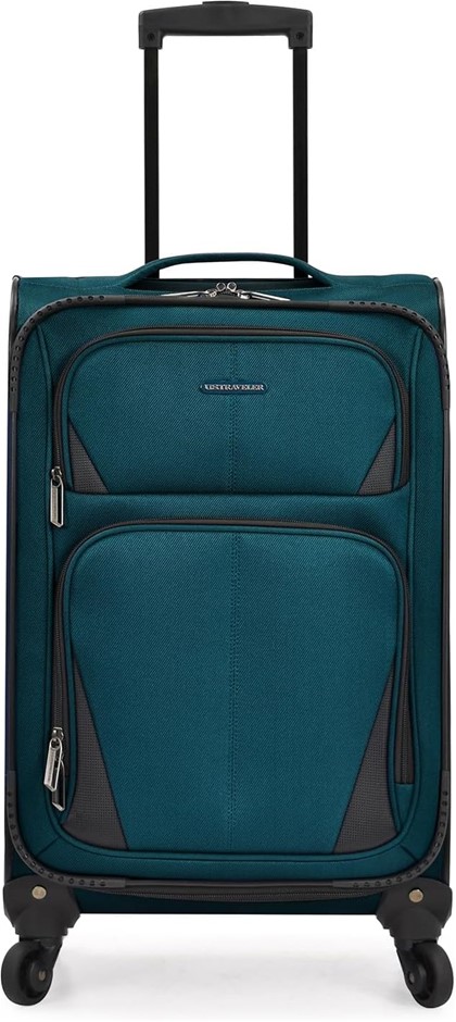 U.S. TRAVELER Expandable Softside Luggage with Spinner Wheels.