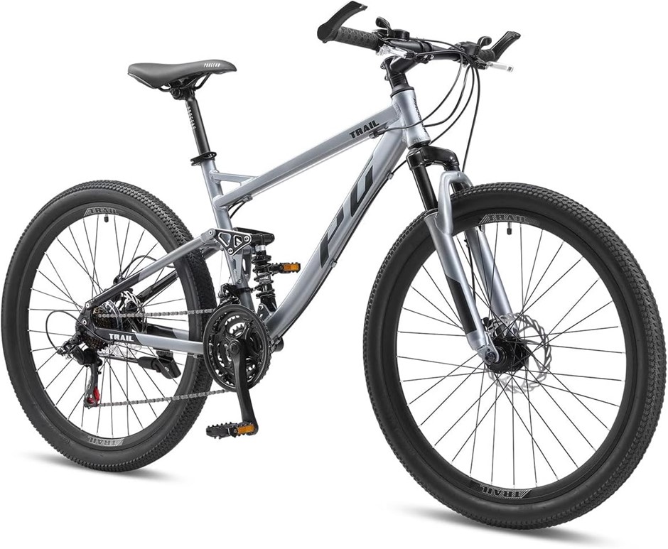 PROGEAR Trail Dual Suspension 26 inch Mountain Bike. NB: Minor Scratches, M