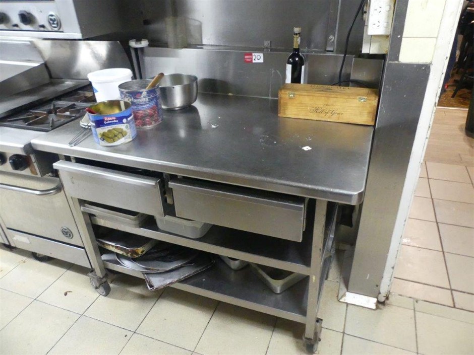 Stainless Steel Prep Bench (Mobile)
