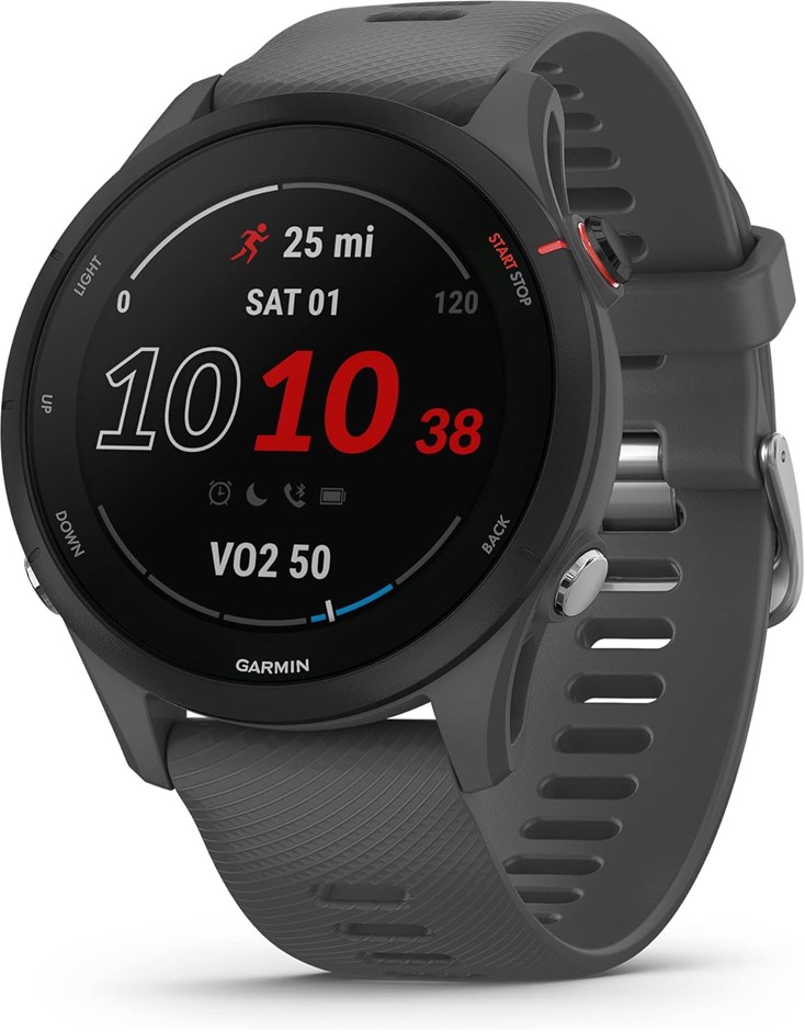 GARMIN Forerunner 255 Smart Sports Watch (Slate Grey, 46mm) [International