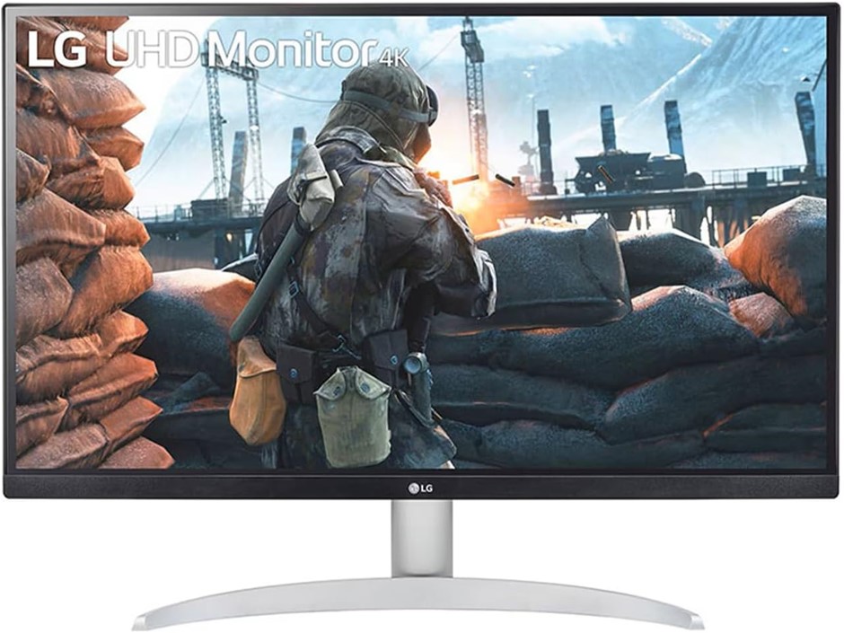 LG 27UP600K-W 27" UHD 4K IPS Monitor, VESA DisplayHDR™ 400, DCI-P3 95% (Typ