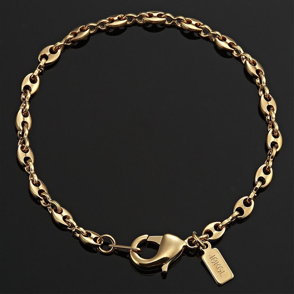 Stunning 18ct Heavy Yellow Gold Plated Children's Maritime Bracelet