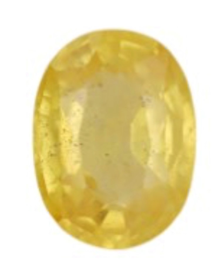 1.46 carats yellow sapphire certified from Madagascar