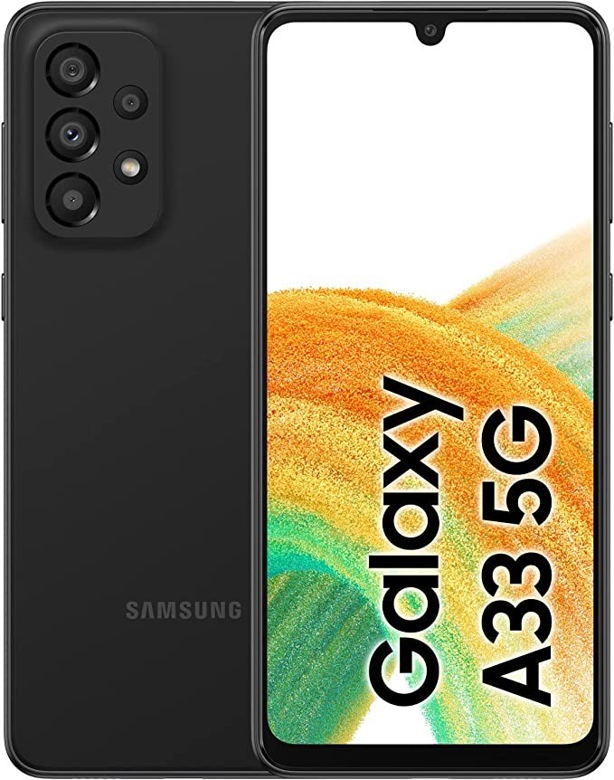 SAMSUNG Galaxy A33 5G Smartphone, 128GB, Awesome Black, SM-A336E. Import