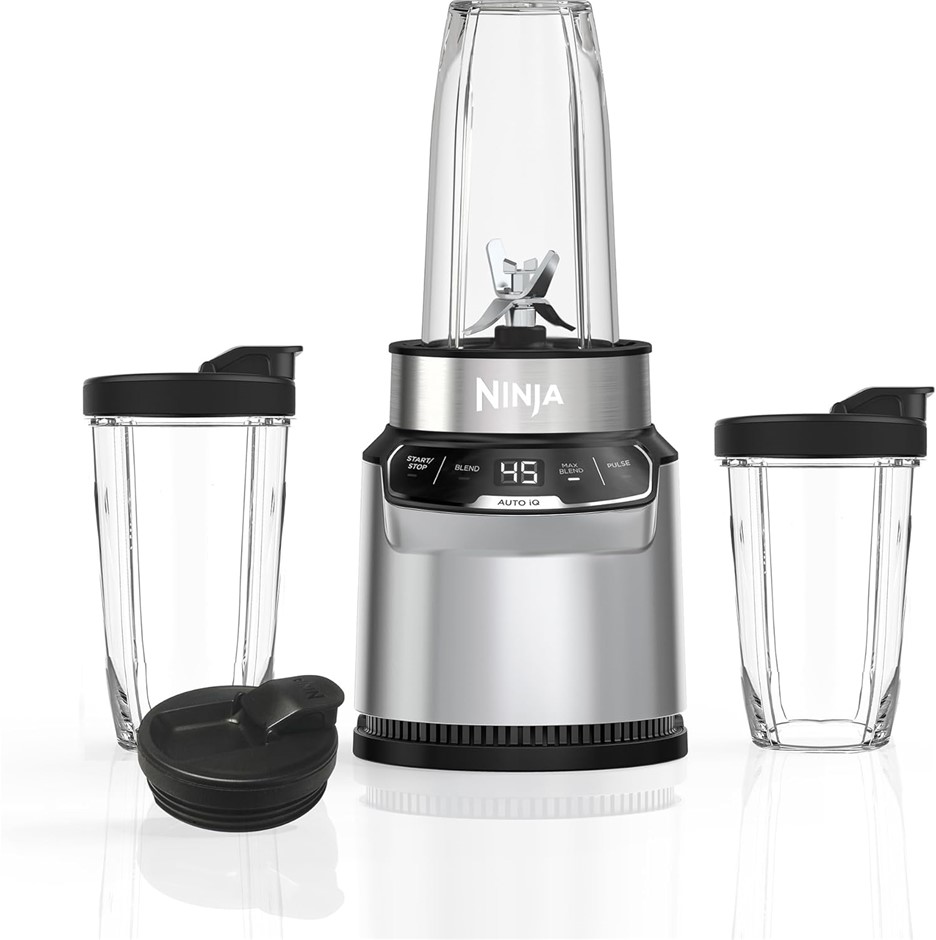 NINJA Nutri-Blender Pro with Auto-iQ, BN500, Cloud Silver. NB: used, not in