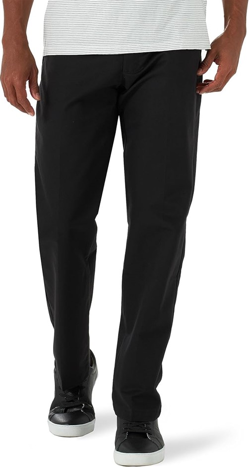 LEE Men's Total Freedom Relaxed Jean, Size 33x30, 73% Cotton, Black, 104283