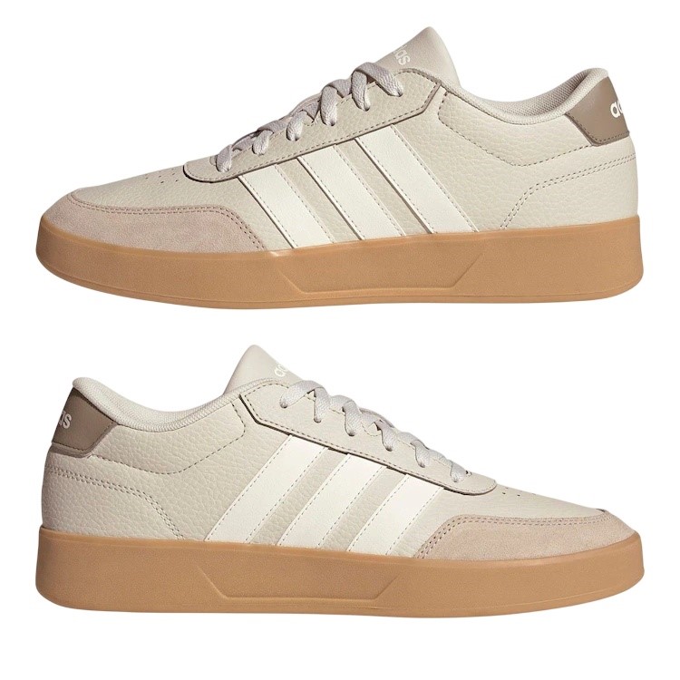 ADIDAS Breaknet Trainer Shoes JR3557, Size AU 9, Grey/Beige. NB: no box